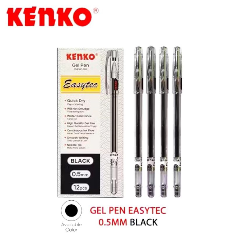 

KENKO EASYTEC GEL PEN 0.5MM (12BATANG=1LUSIN)