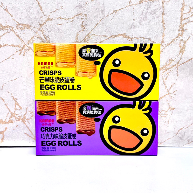 

Kaman Crisps Egg Rolls Wafer Mango Chocolate 100gr