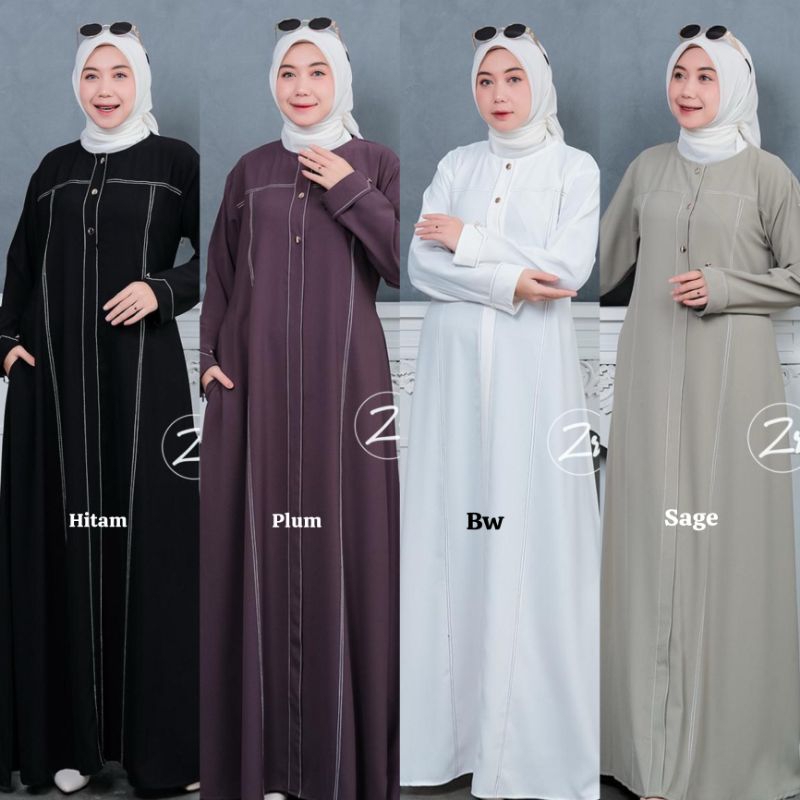 ABAYA BENANG TIMBUL | ABAYA SLAVINA BY ZR | ABAYA BASIC LIST | Abaya list premium | POLOS BASIC ABAY