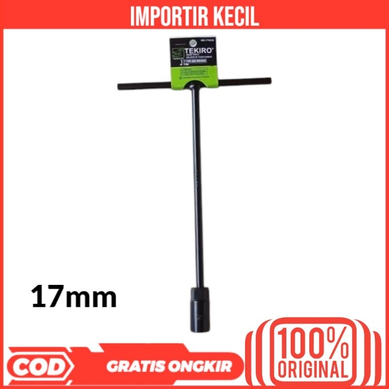TEKIRO KUNCI SOCK T 17MM KUNCI T HITAM TEKIRO 17MM