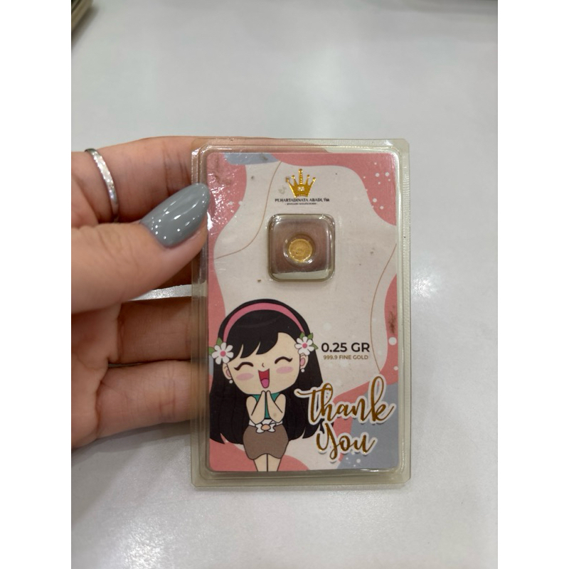 logam mulia hartadinata 0.25gr