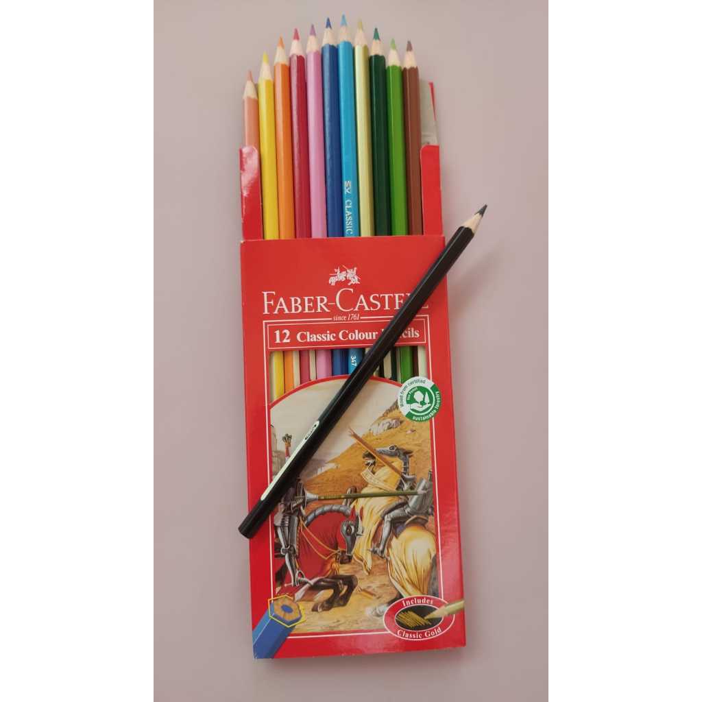 

Faber-Castell 12 Colour Pencils – Warna Ceria, Kualitas Premium