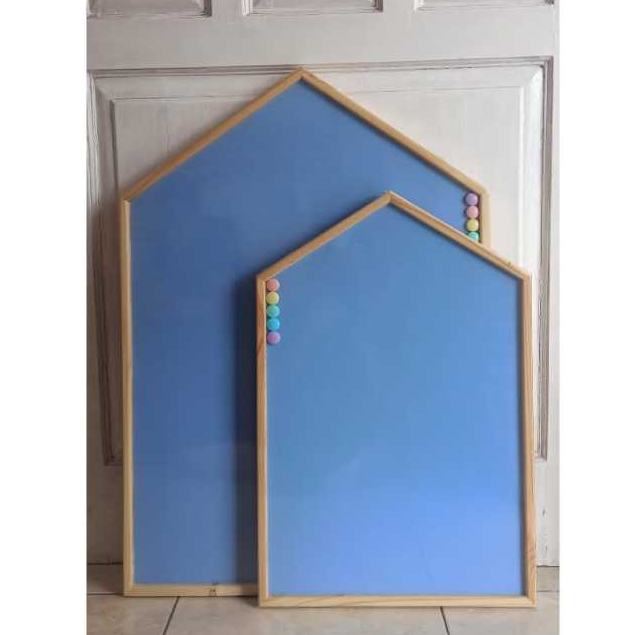 

Papan tulis anak | mainan edukasi | schoolhouse magnetic board - BLUE [Large]