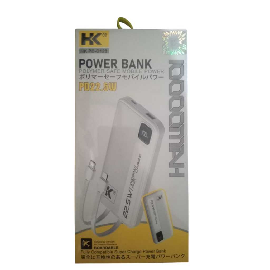 POWERBANK HK CHARGING PORTABLE PD 22,5W 10000MAH D 128