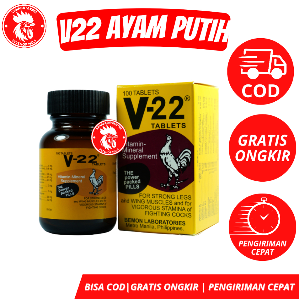 V22 Ayam Putih Penguat Otot Kaki Ayam V22 Ayam
