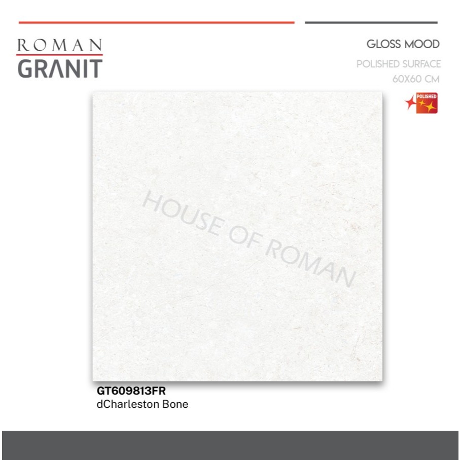 TERLARIS ROMAN GRANIT 60 X 60 GT609813FR DCHARLESTON BONE / Granit Roman 60x60