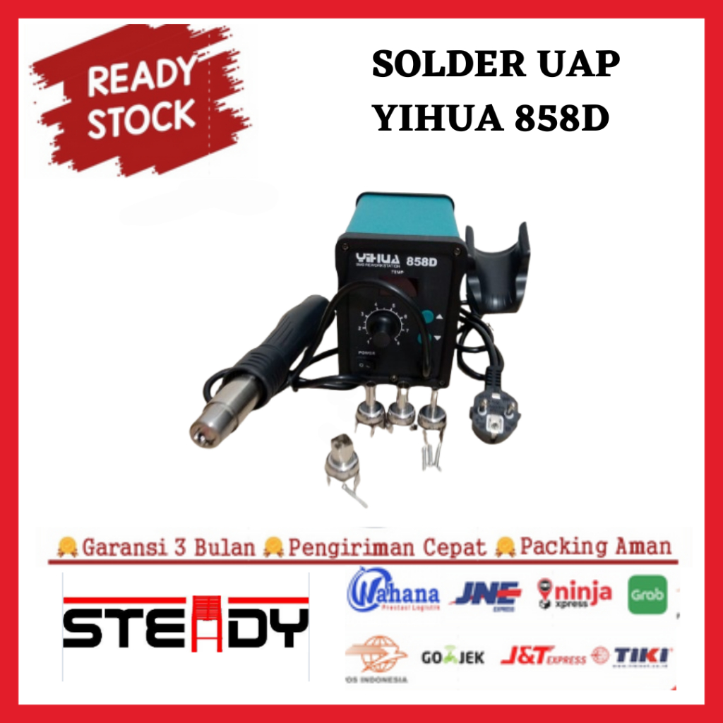 YIHUA 858D 878D SMD Blower Hot Air Solder Uap Rework Station 858 D 878 D Digital