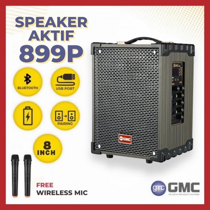 SPEAKER BLUETOOTH GMC 899P Speaker Portable