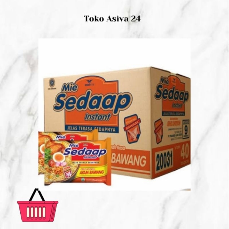 

Sedaap Ayam bawang 1 kardus isi 40 mie instan