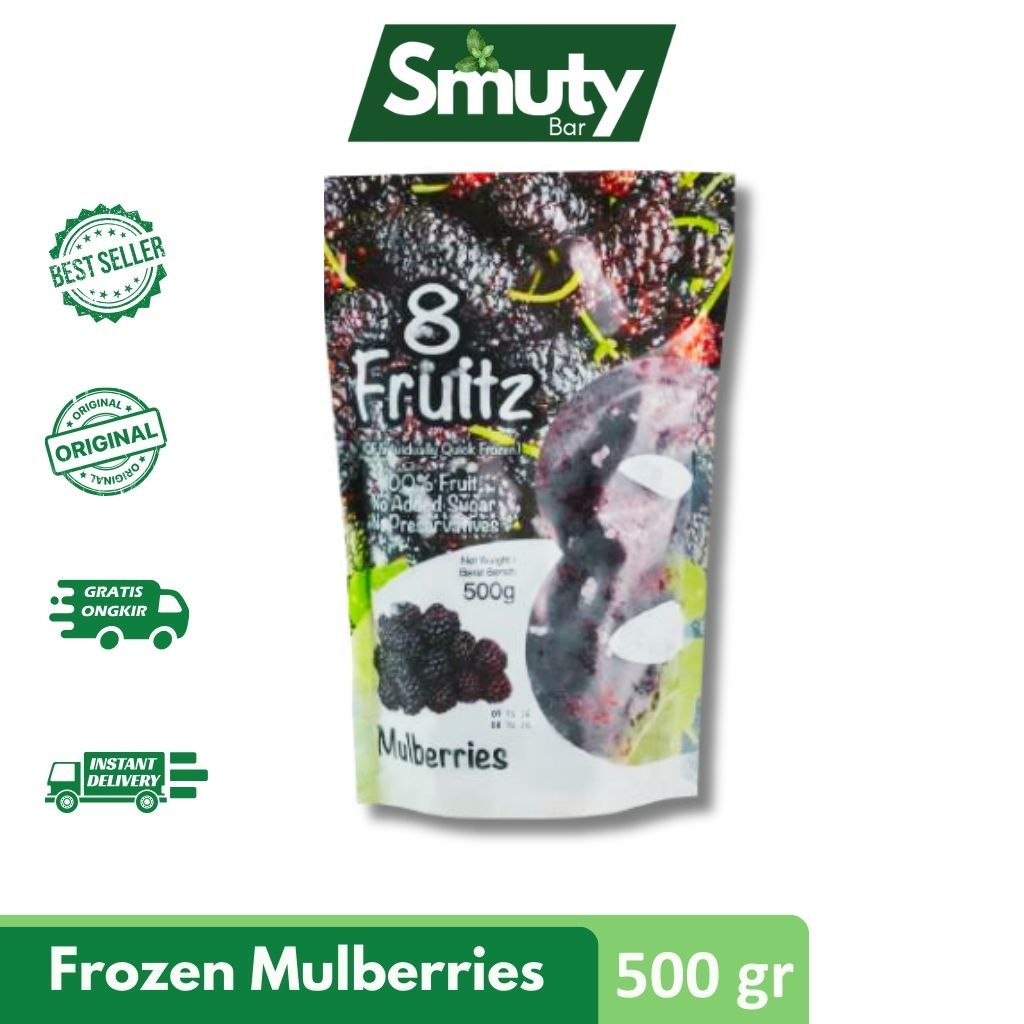 

8 Fruitz Frozen Mulberry/Mulberries Beku 500 Gr