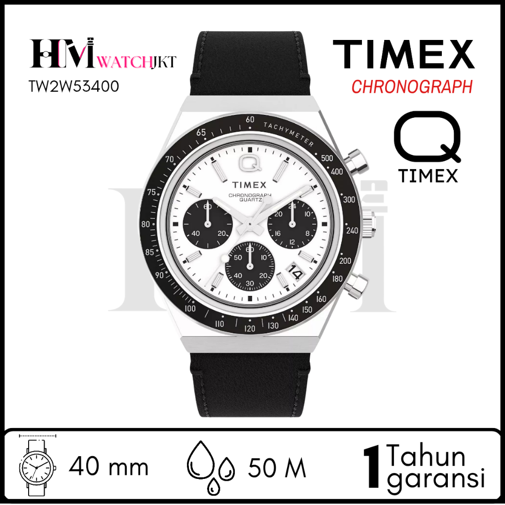 TIMEX TW2W53400 Q TIMEX Jam Tangan Original Pria Analog Chronograph Antiair