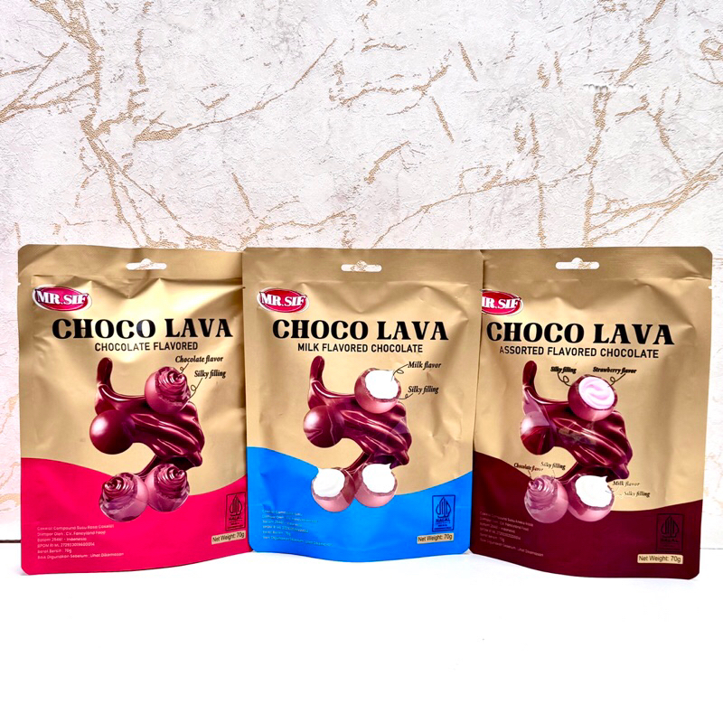 

MR.SIF Choco Lava Chocolate Ball Milk Dark Coklat 70gr
