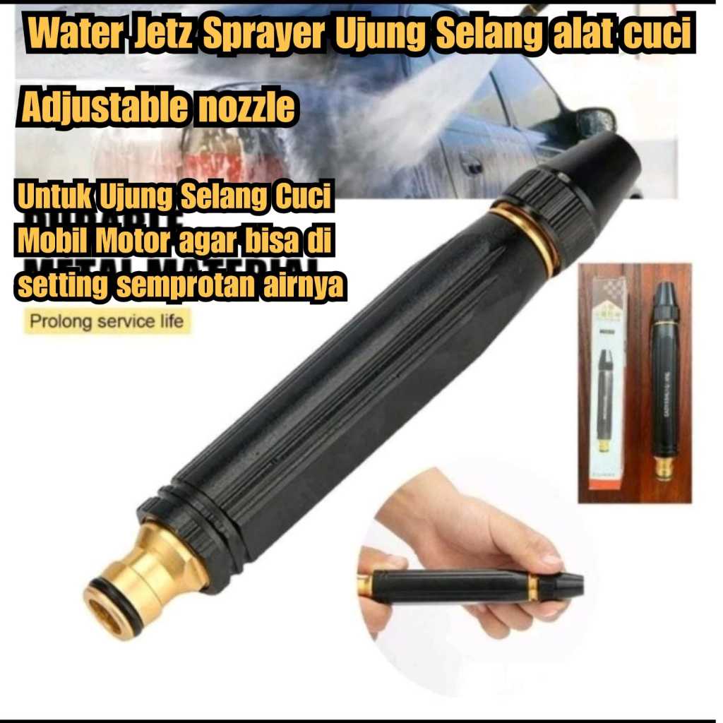 semprotan alat cuci jet super kencang Water jet sprayer nozzle semprotan selang gun ujung spray alat