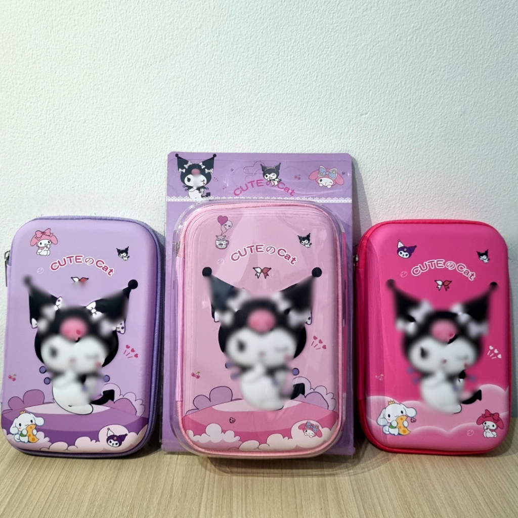 

8779 Kotak Tempat pensil pouch ukuran besar 3D Karakter Kuro motif anak Penyimpanan Alat Tulis Stationery tempat pensil