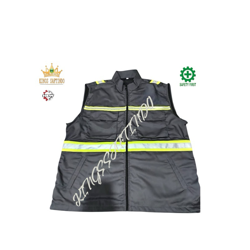 Safety vest / rompi safety terbaru model kerah / rompi proyek