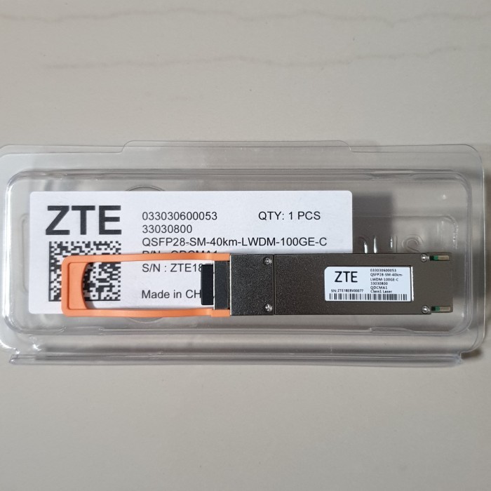 QSFP28 100G 1310nm ER4 40km ZTE Duplex LC SMF