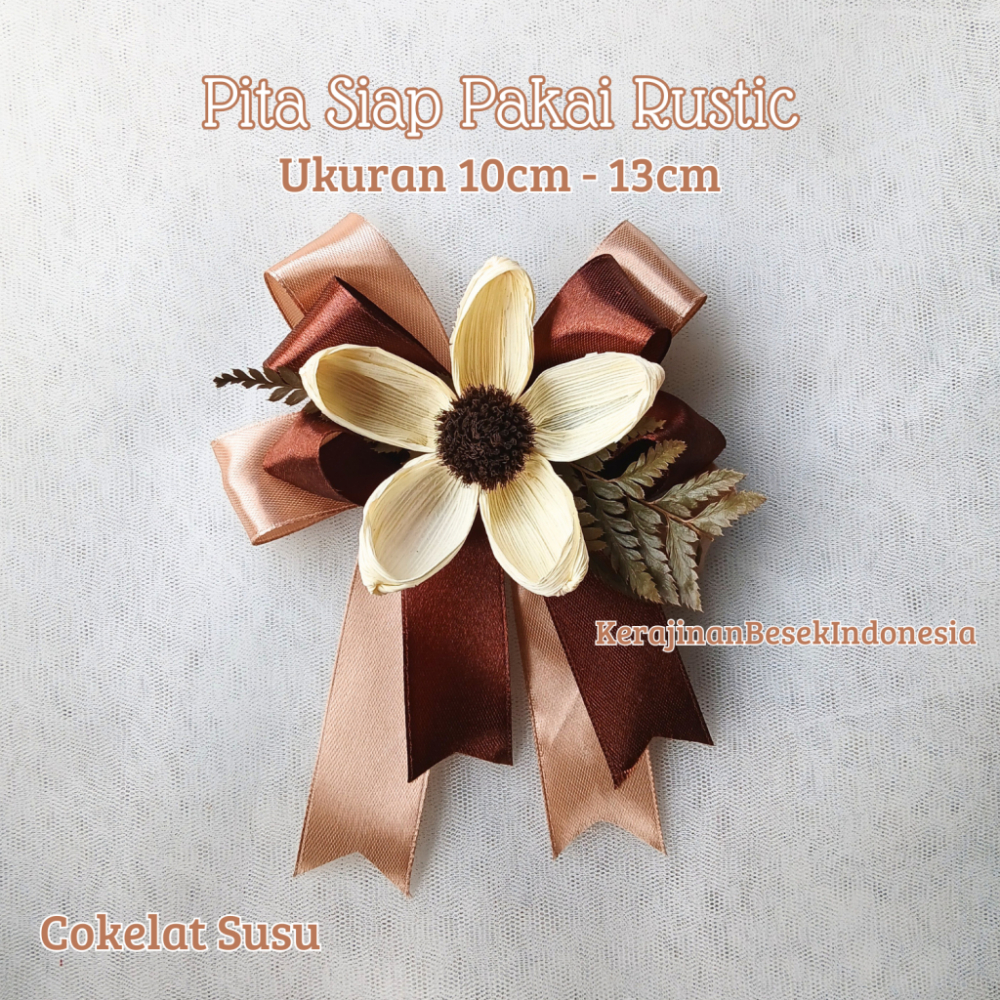

GROSIR PITA JADI HIASAN SATIN BUNGA RUSTIC TEMPEL SIAP PAKAI BONUS ISI LEM 12cm KADO HAMPERS SESERAHAN PARSEL HANTARAN PERNIKAHAN MURAH