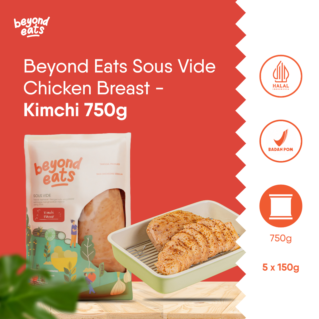 

Beyond Eats Sous Vide Chicken Breast 5 pax Kimchi