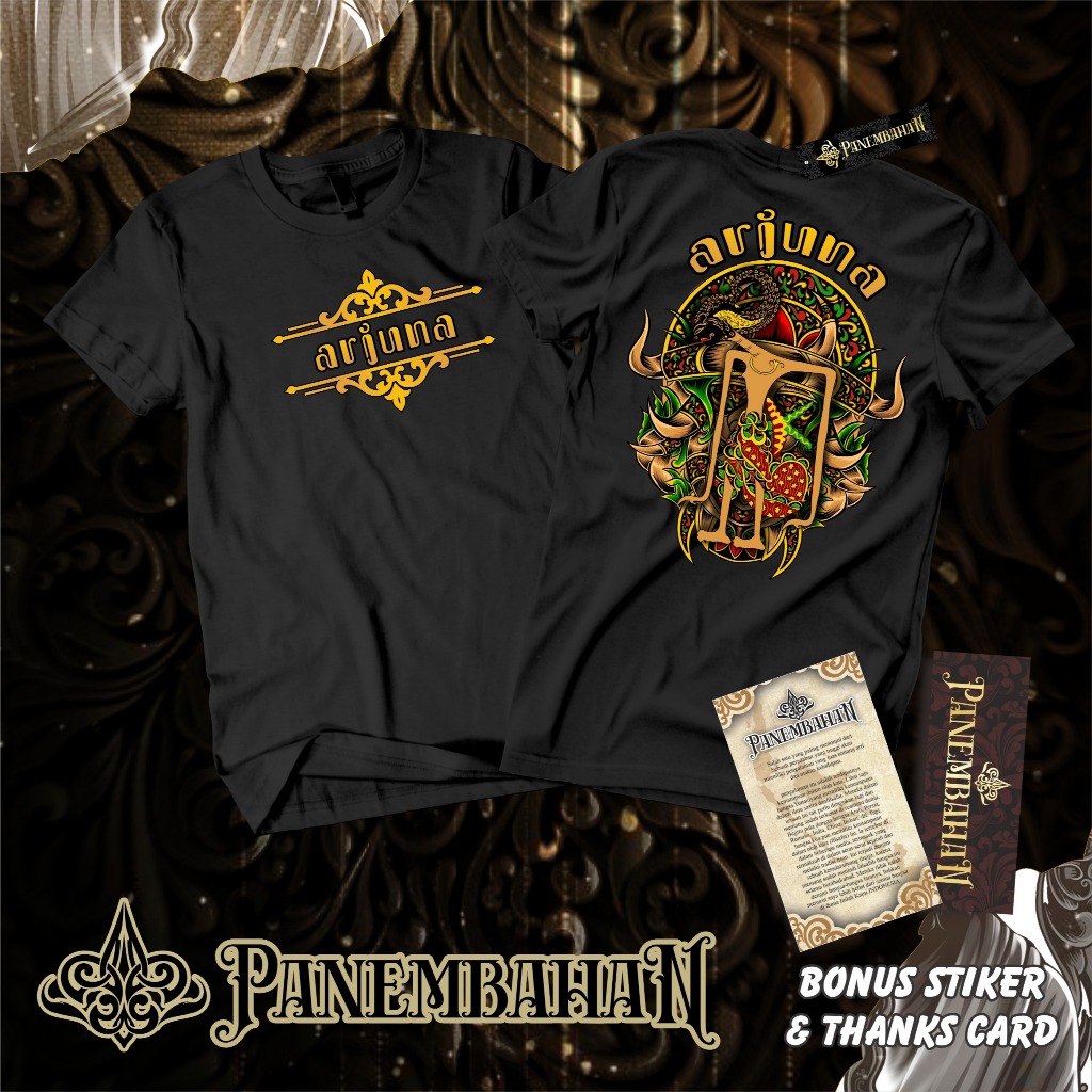 KAOS JAWA WAYANG ARJUNA PRODUK ORIGINAL PANEMBAHAN NUSANTARA