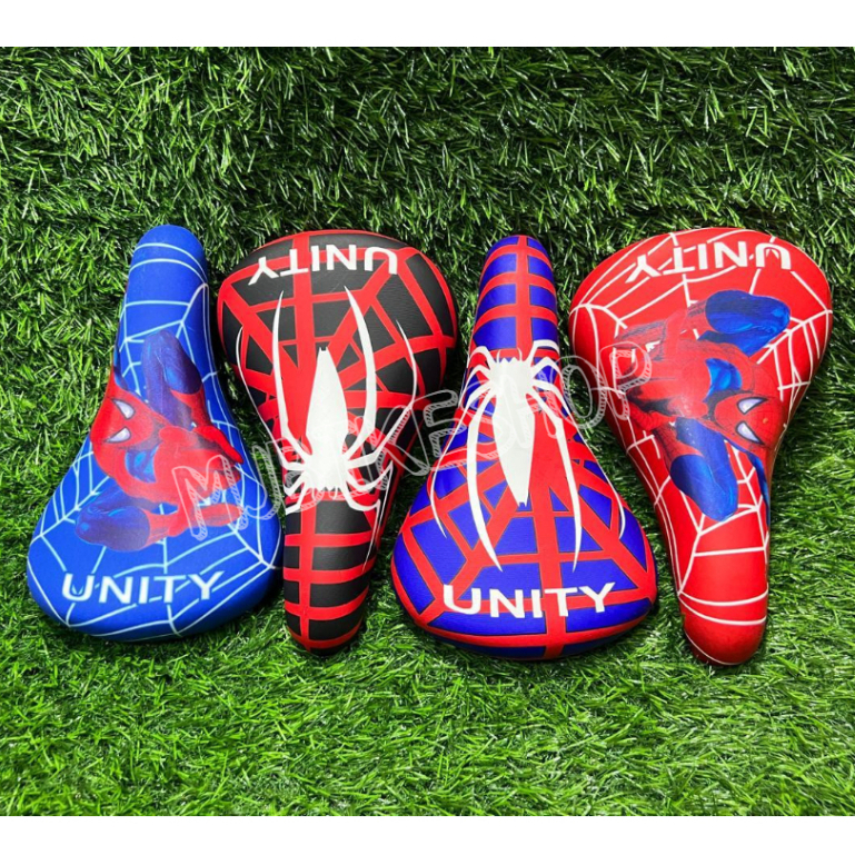 JOK SEPEDA/SADEL SEPEDA/TEMPAT DUDUK SEPEDA ANAK BMX SPIDERMAN MEREK UNITY UKURAN 12", 16", 18", 20"