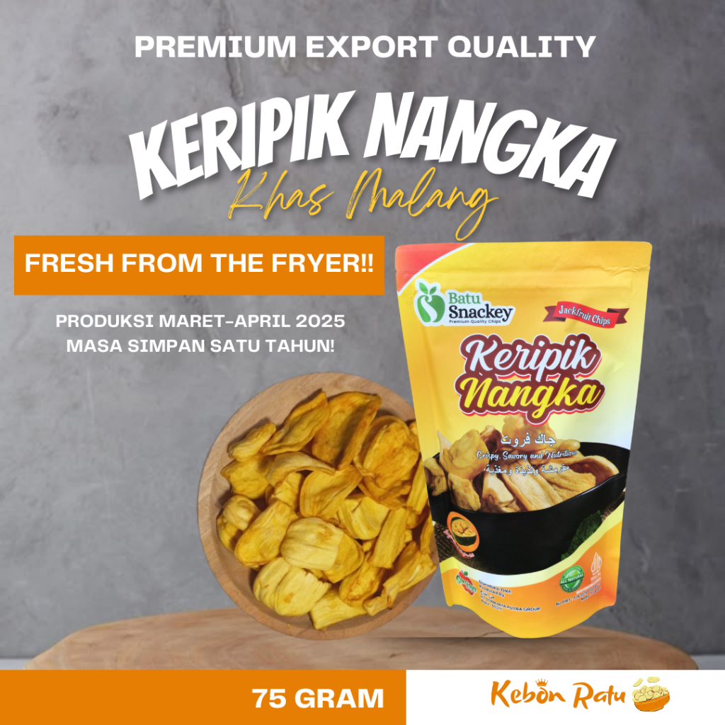 

Keripik Buah Nangka Oleh Oleh Cemilan Khas Malang Surabaya Kripik Jackfruit Chips Healthy Snacks
