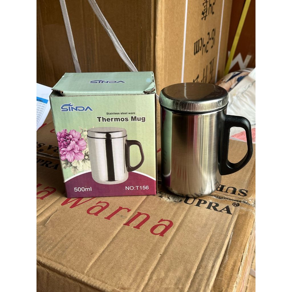 Termos Mug Stainless Mug Vacum Mug Termos Mug Kopi Tahan Panas dan Dingin - 500ML