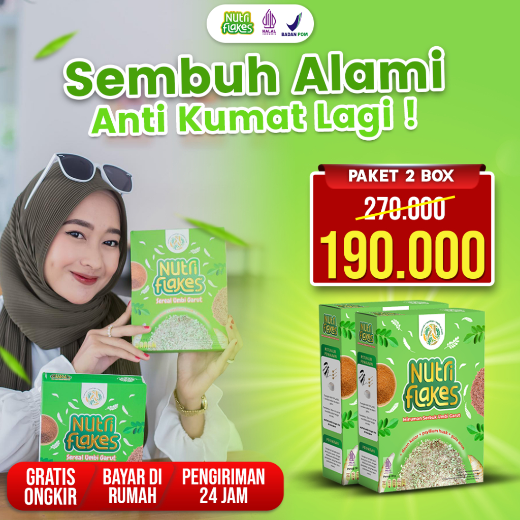 

Nutriflex Cereal Umbi Garut - Ampuh Atasi Asam Lambung & Maag