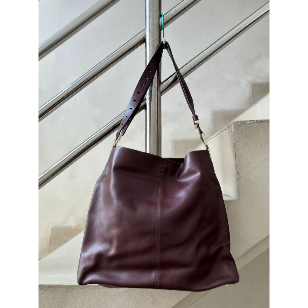 PRELOVED : AIGNER TOTE BAG Burgundy