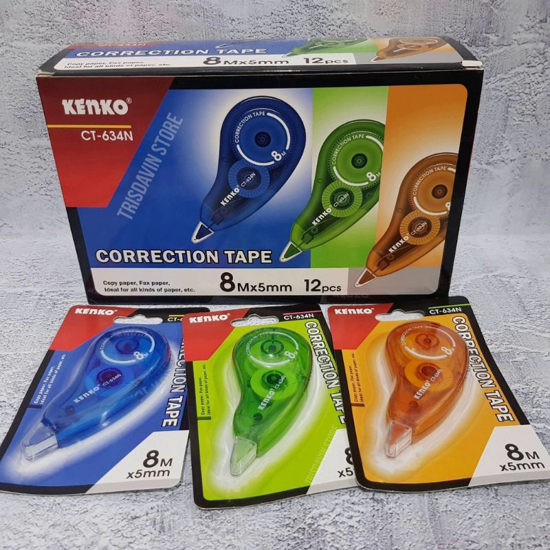 

TIP-EX KENKO CORRECTION TAPE TARIK CT-634N PER PCS