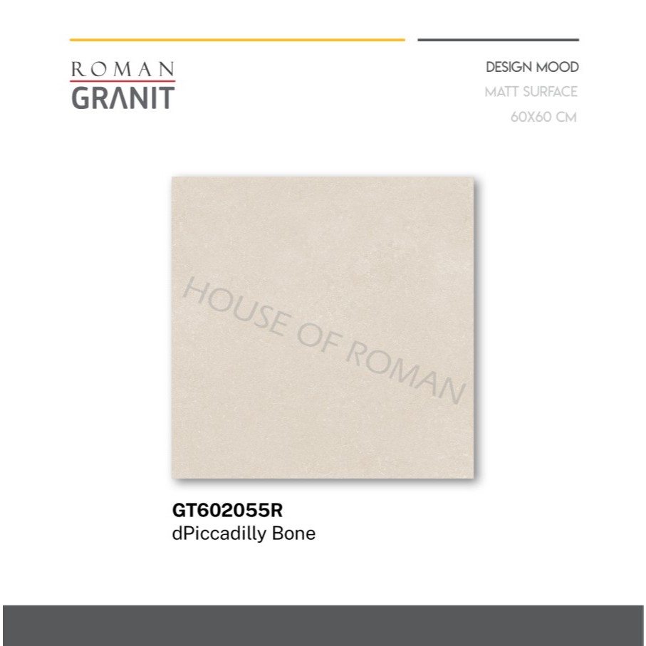 ROMAN GRANIT dPiccadilly Bone 60x60 GT602055R ROMAN GRANIT