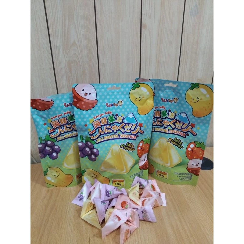 

Luvmi Konjac Jelly 200g Jeli Bantal Segitiga Jelly Agar Aneka Rasa Buah