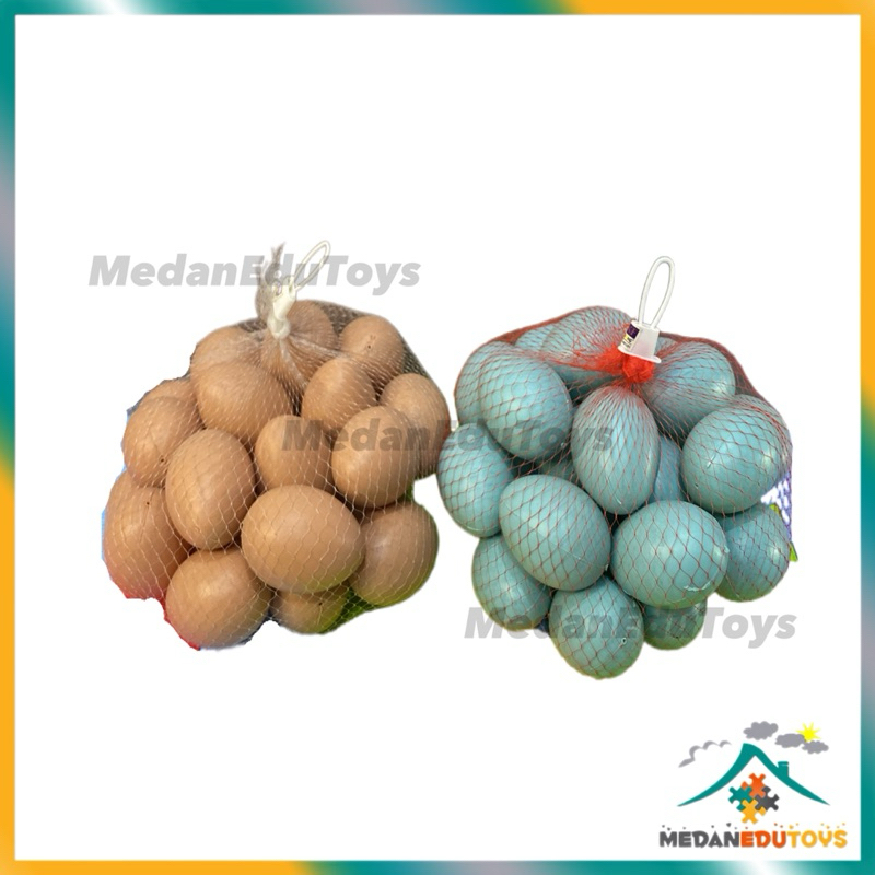 Mainan Telur ayam plastik 25 Pcs-MedanEduToys