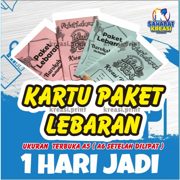 KARTU PAKET LEBARAN / KARTU PAKET TAHUNAN