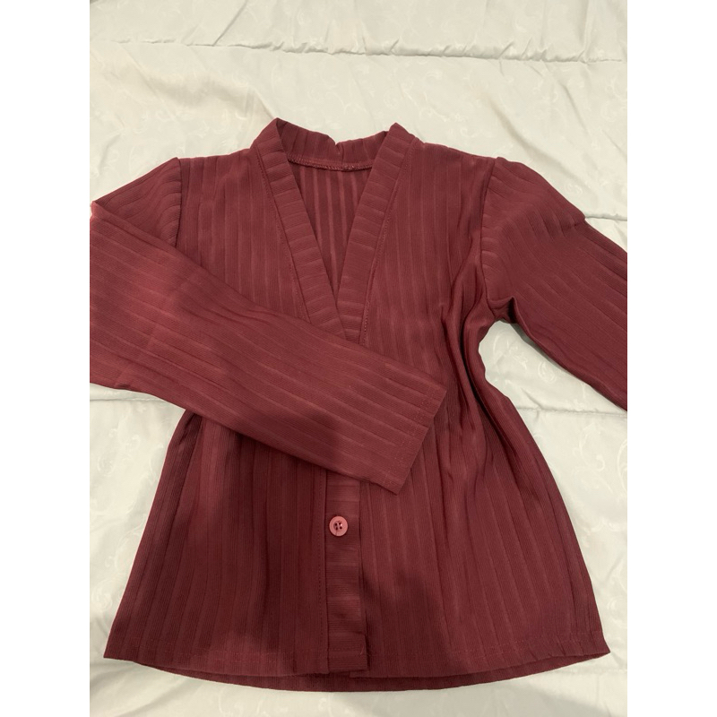 cardigan maroon