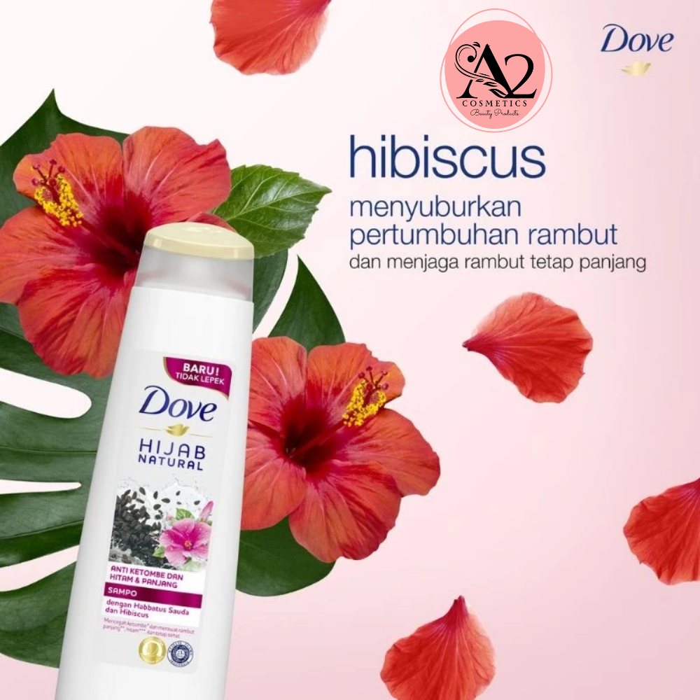 Dove Shampoo Hijab Natural Anti Ketombe & Hitam Panjang 135 ml