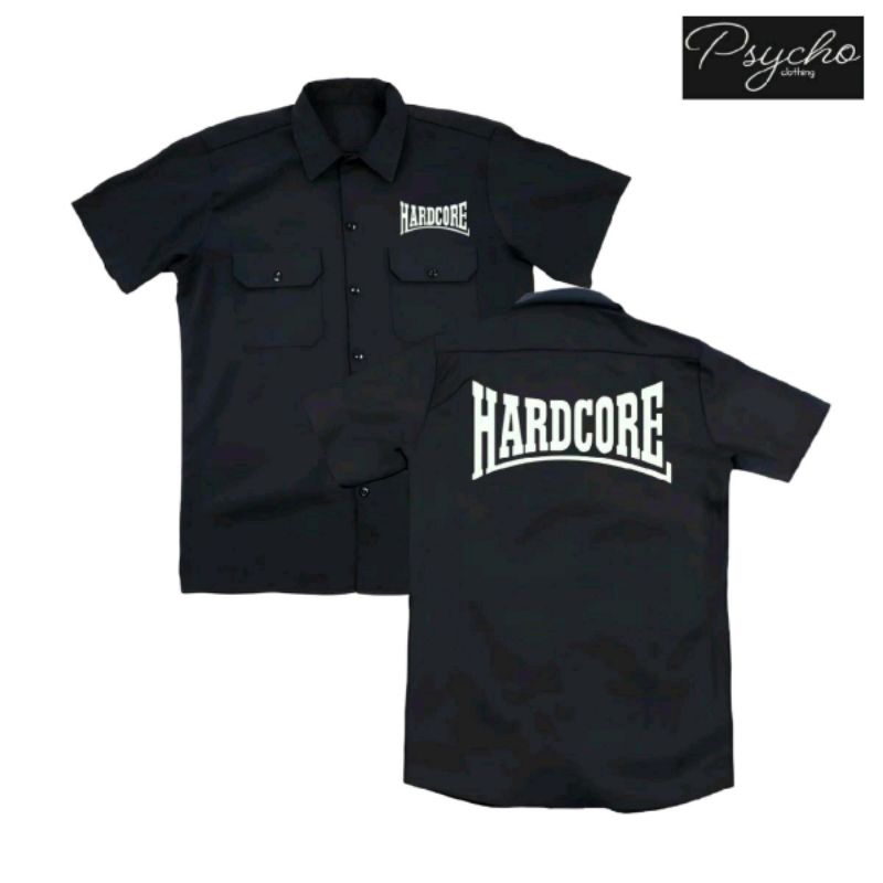 Hardcore kemeja PDH workshit pria wanita distro bandung