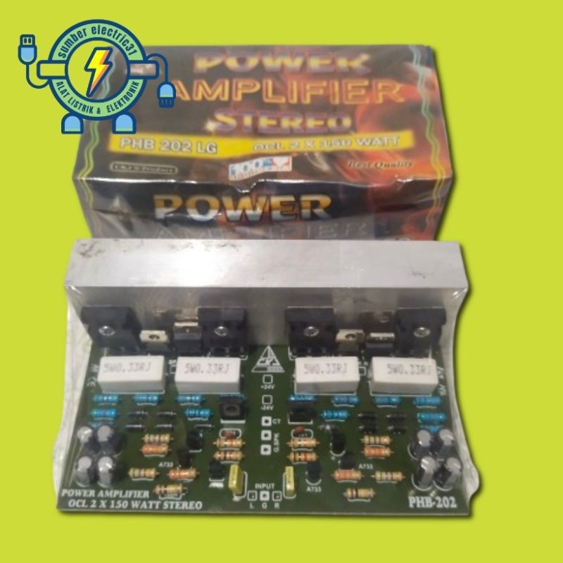KIT 150 WATT DRIVER POWER AMPLIFIER 2 X 150 WATT STEREO PHB 202 LG BY CKJ PRODUCT