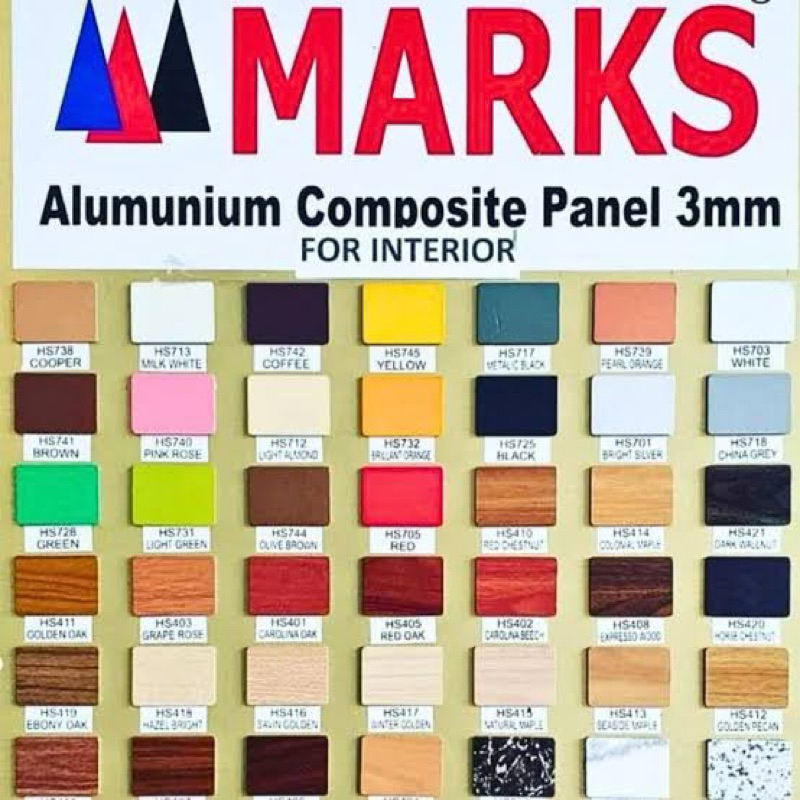 ACP 3mm Merk MARKS potongan