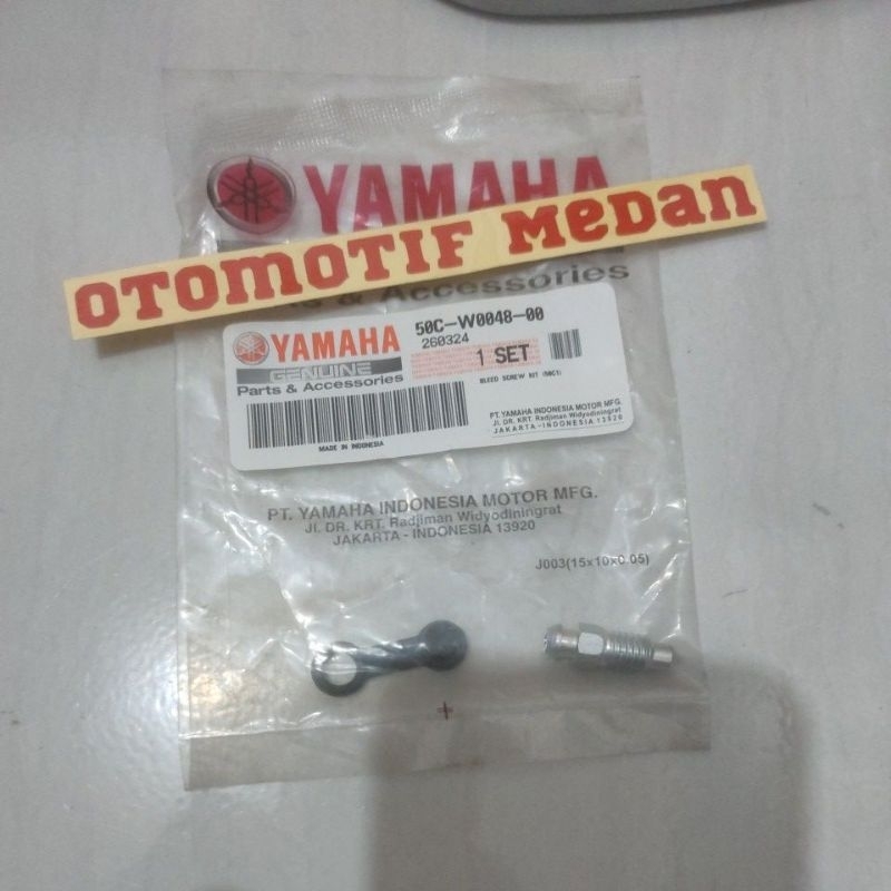 BAUT BOLD NEPEL PEMBUANGAN STELAN ANGIN CALIPER KEPALA CAKRAM BOLD BUANG OLI OIL MINYAK REM YAMAHA R