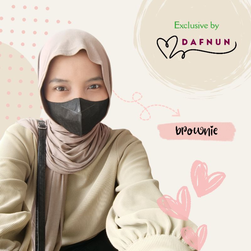 DAFNUN - Pashmina Kaos Premium 160 × 55 cm - Pashmina Rayon Spandex