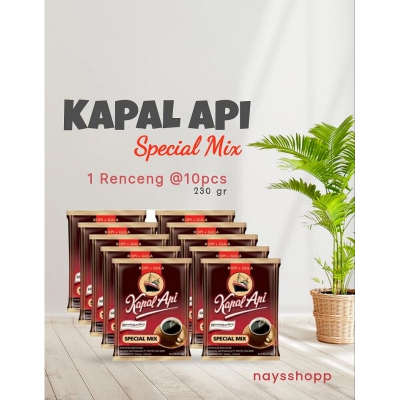 

Kopi Kapal Api Special Mix Renceng (10 Sachet @23gr)