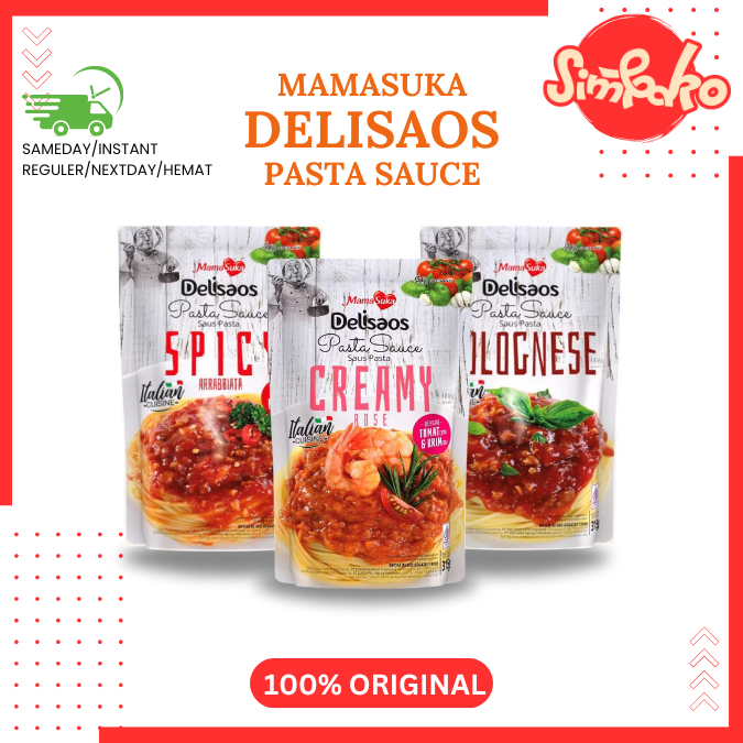 

SIMBAKO - MamaSuka DeliSaos Saus Pasta Spaghetti Instant Sauce 315 gram All Varian