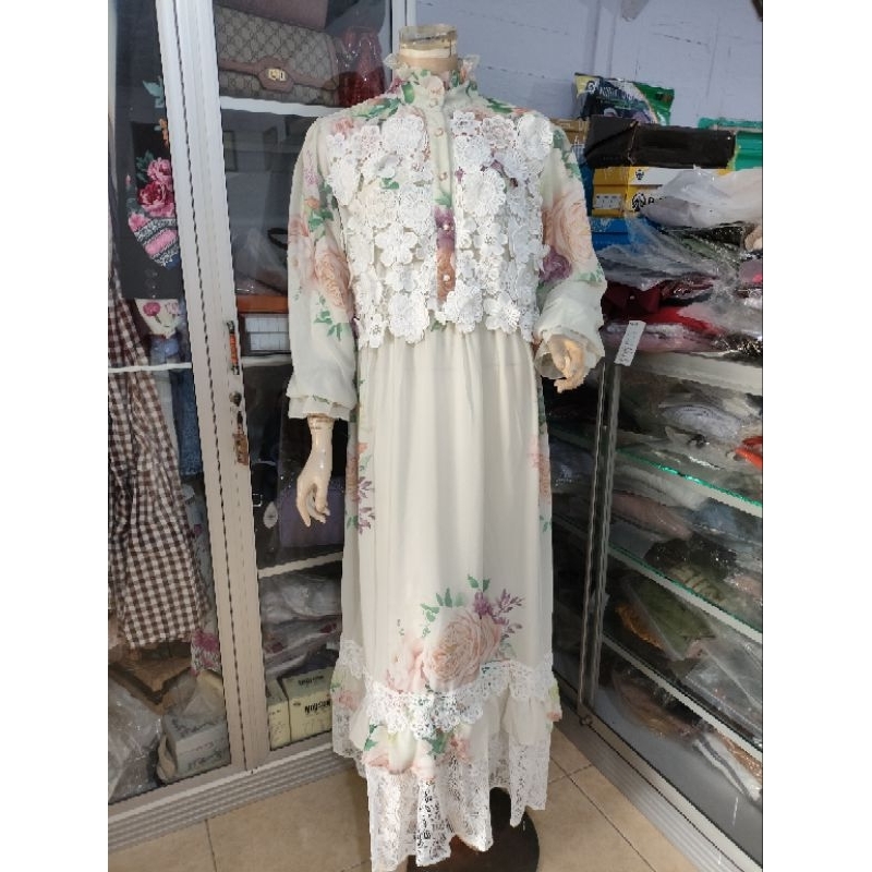 DRESS MEIJIWANG BUNGA RENDA