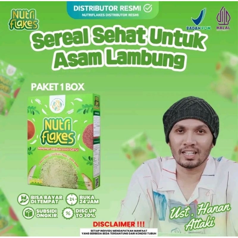 

Nutriflakes Original Susu Bubuk Kering Sereal Umbi Garut Tinggi Protein Atasi Maag Lambung Gangguan Pencernaan Dan Untuk Tulang Sendi
