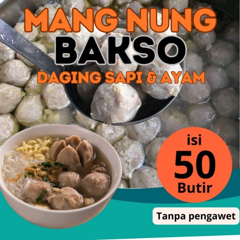 

bakso tetelan daging sapi dan ayam isi 50