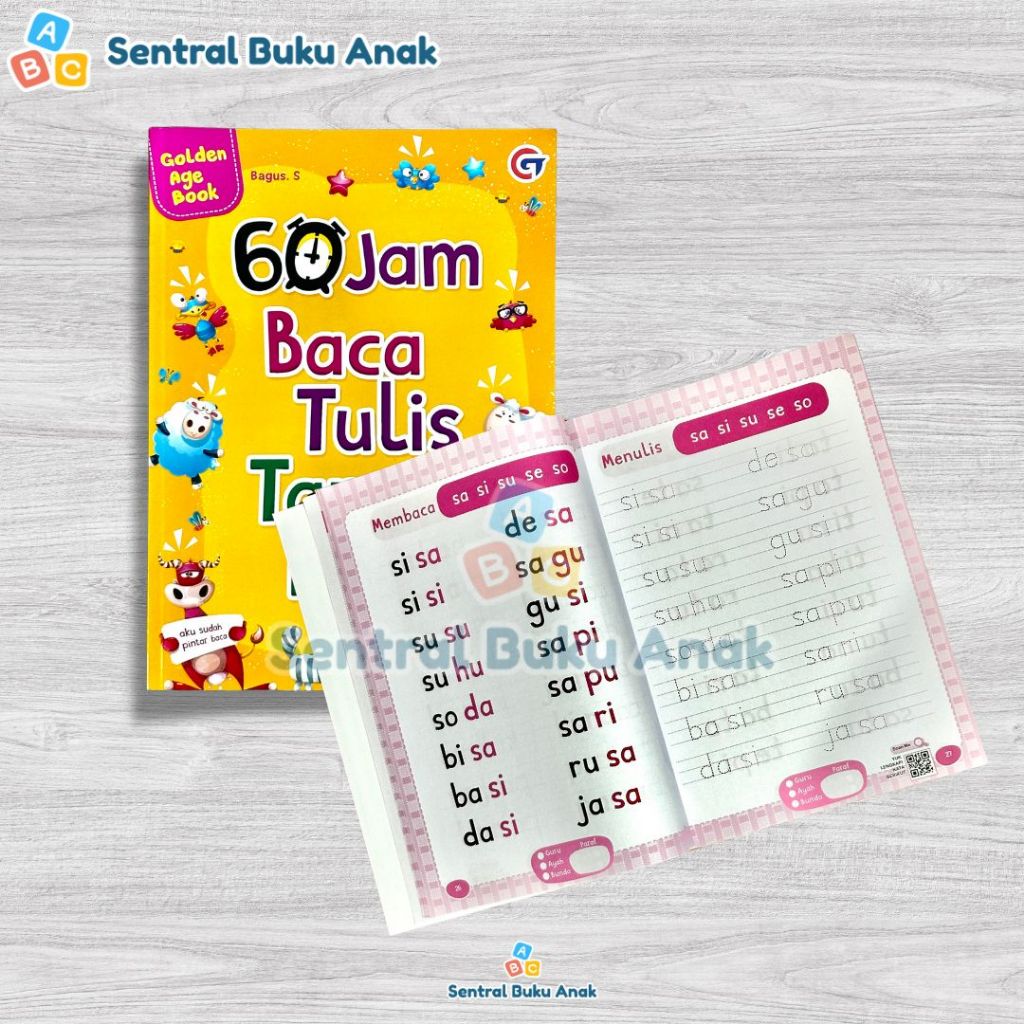 

[DAPAT 5 BUKU] 60 Jam Baca Tulis Tanpa Dieja - Calistung Jarimatika Baca Tulis Hitung Siap Masuk SD