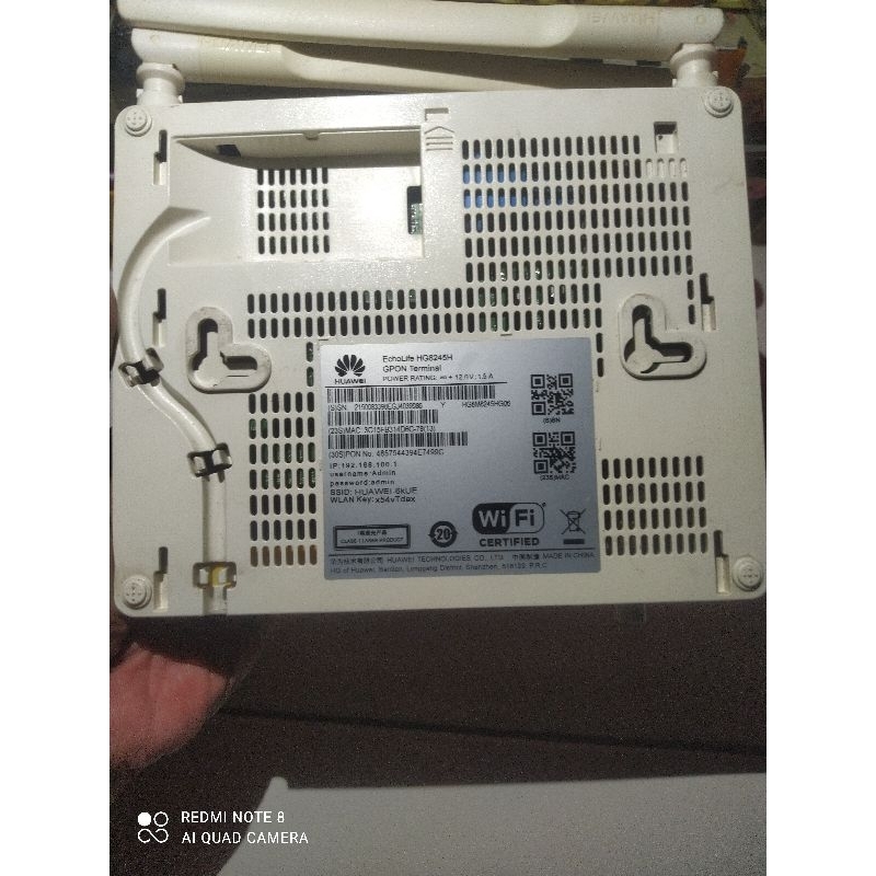 Ruter wifi huawei HG8245H