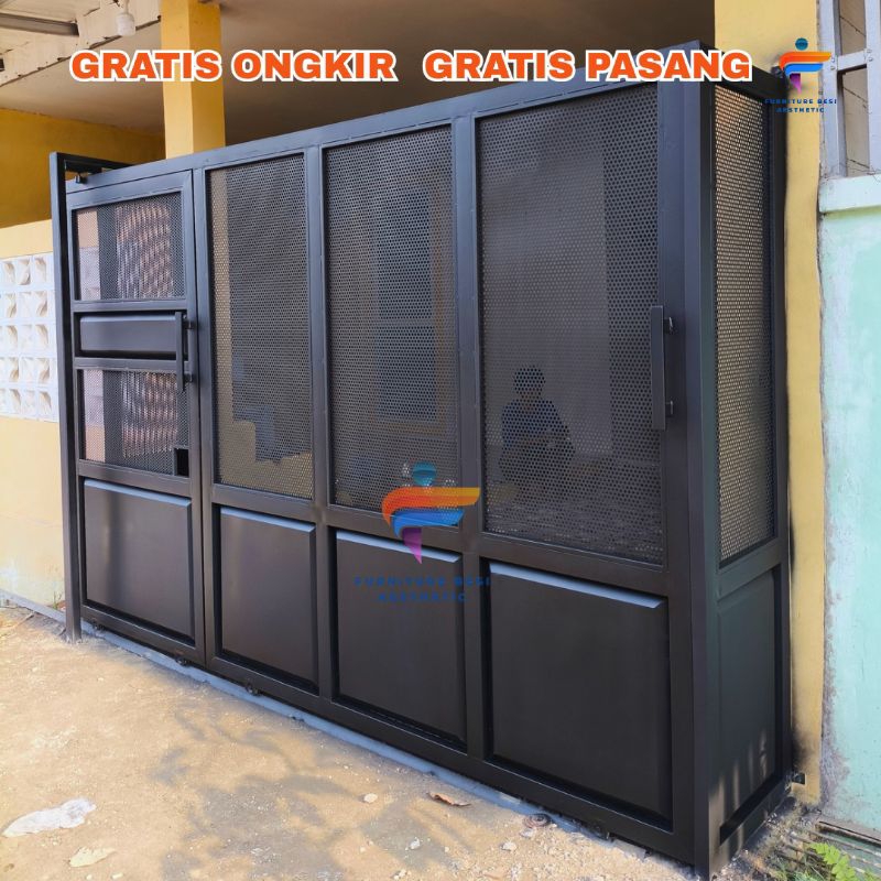 Pagar Rumah Minimalis Modern Besi / Pagar Besi Minimalis / Gerbang Rumah Minimalis Modern