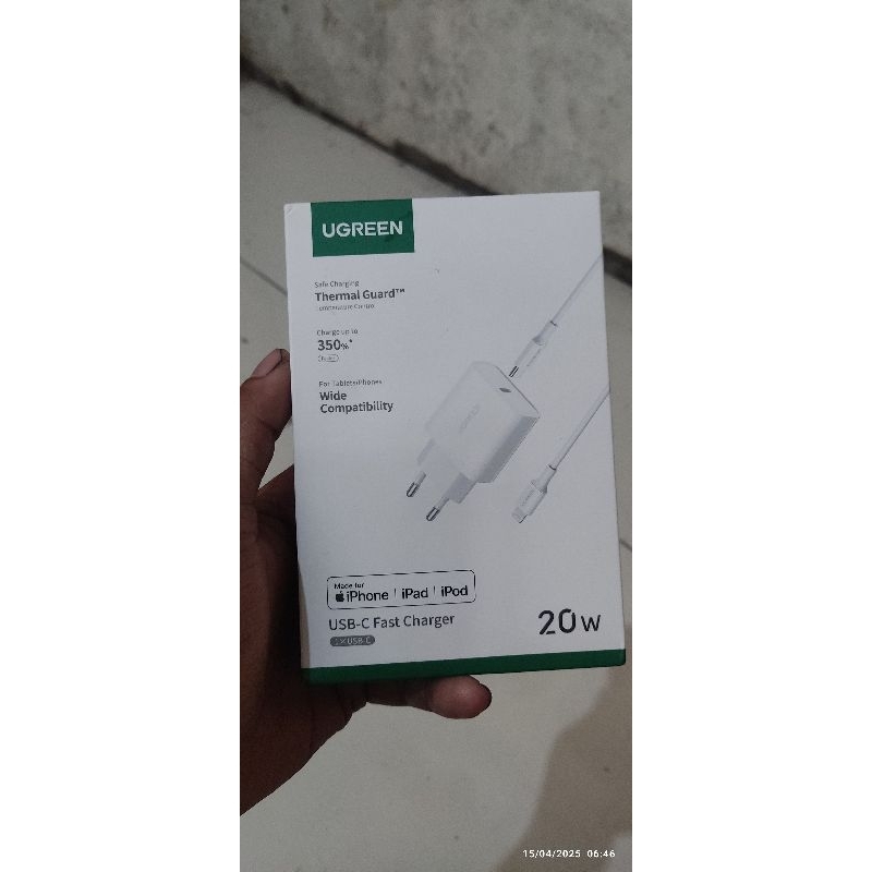 Charger iphone ugreen 20w