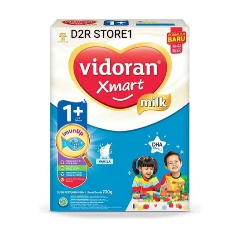 

susu vidoran xmart 1+ vanila & madu 1-3 thn 700 grm